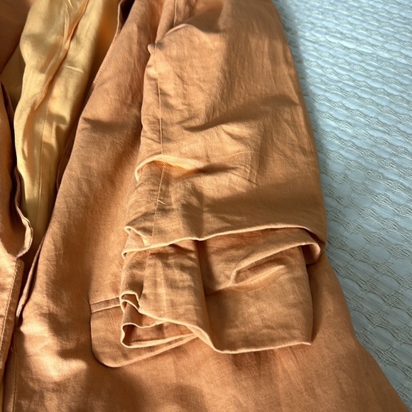 Charlie Holiday Open Front Linen/Cotton Blazer Size 4 - Picture 6 of 8